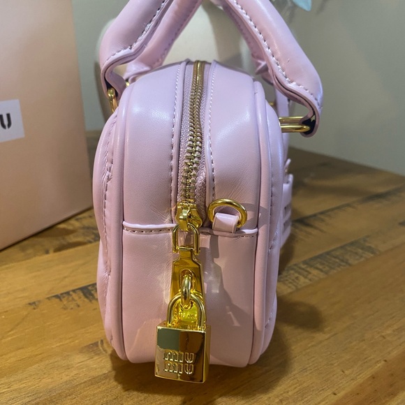 Miu Miu Light Pink Quilted Mini Bag - Picture 2 of 4